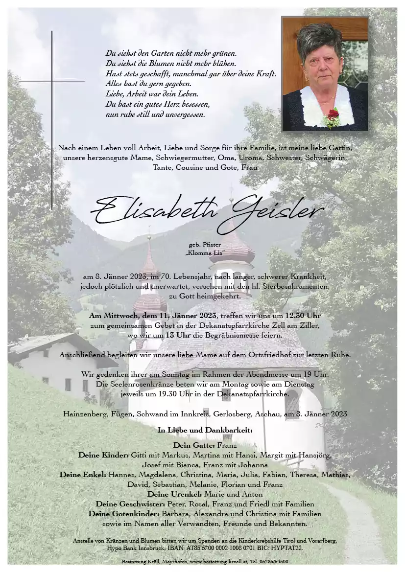 Parte von Elisabeth Geisler